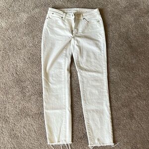 New without tag.. never worn cream straight jeans